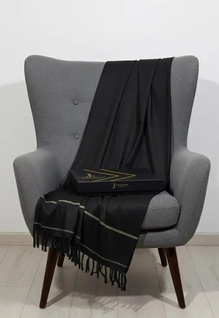 J. Men's Shawl With Box Black (112)