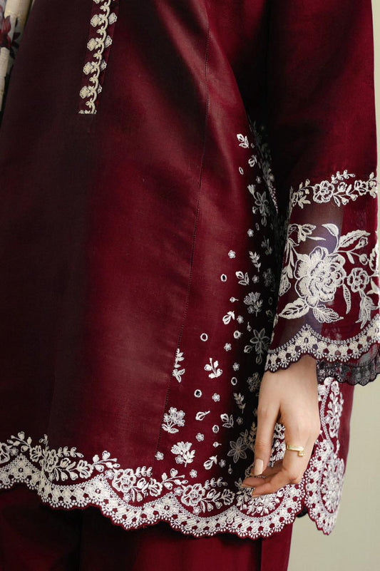Zara shahjahan DHANAK EMROIDERED 3PC (E139)