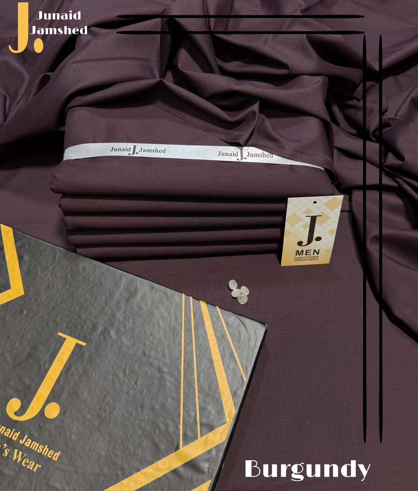 J. Woolen wash&wear (burgundy)