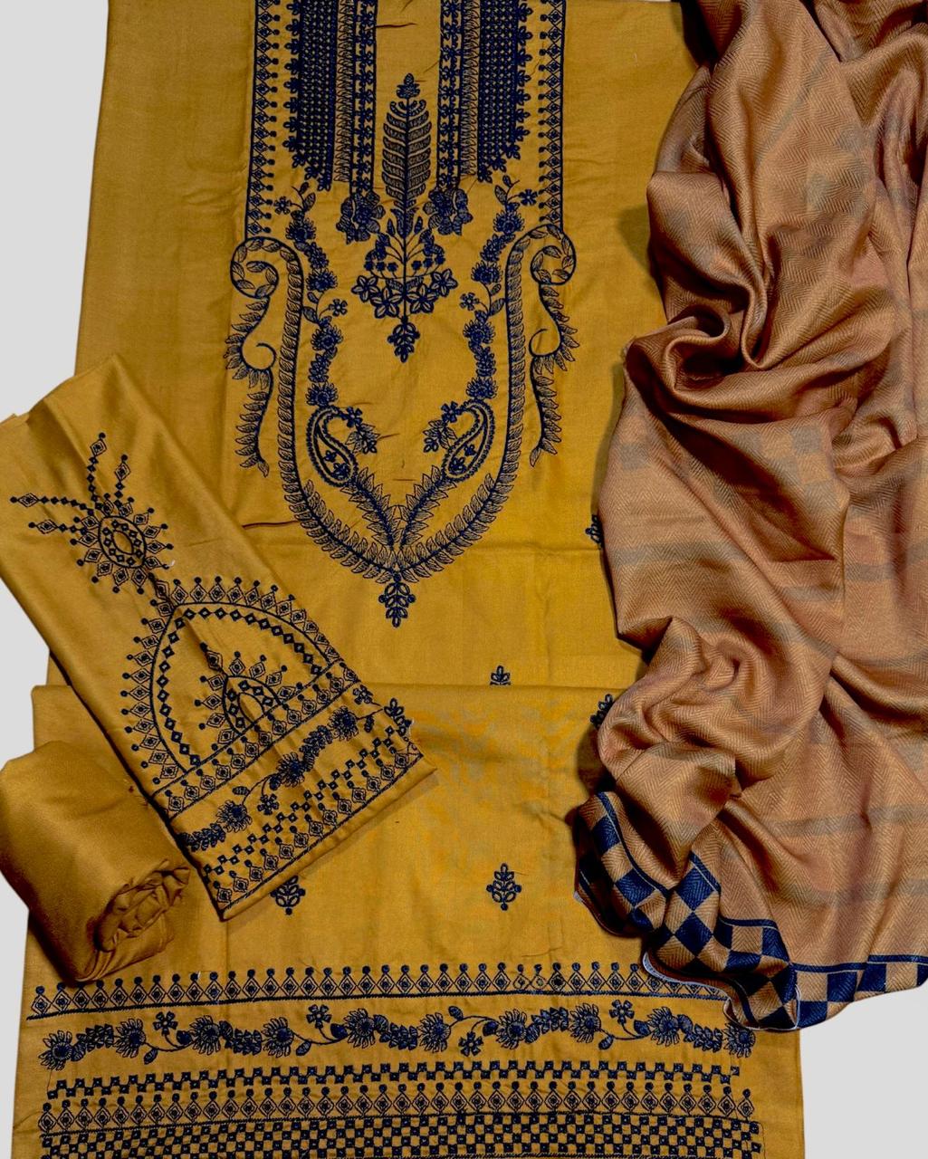 URGE DHANAK EMROIDERED 3PC (E134)