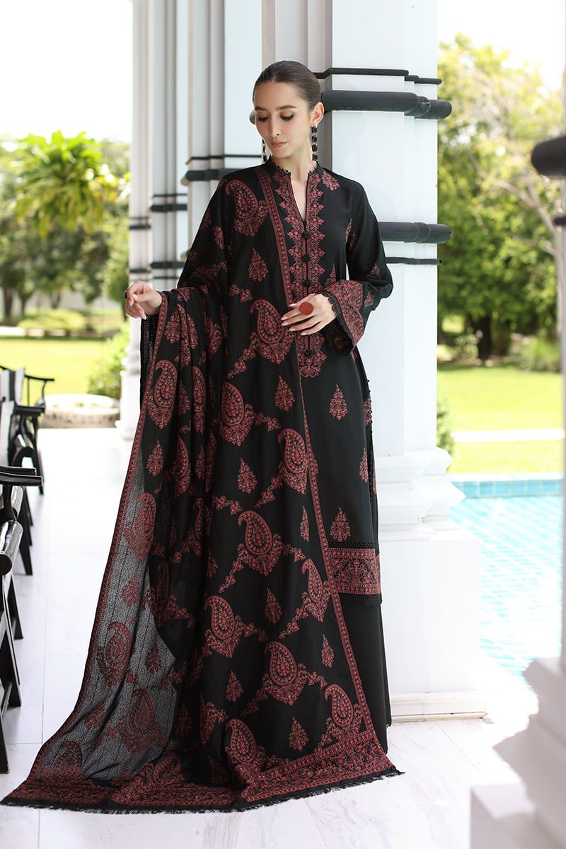 BAREEZE DHANAK EMROIDERED 3PC (E126)