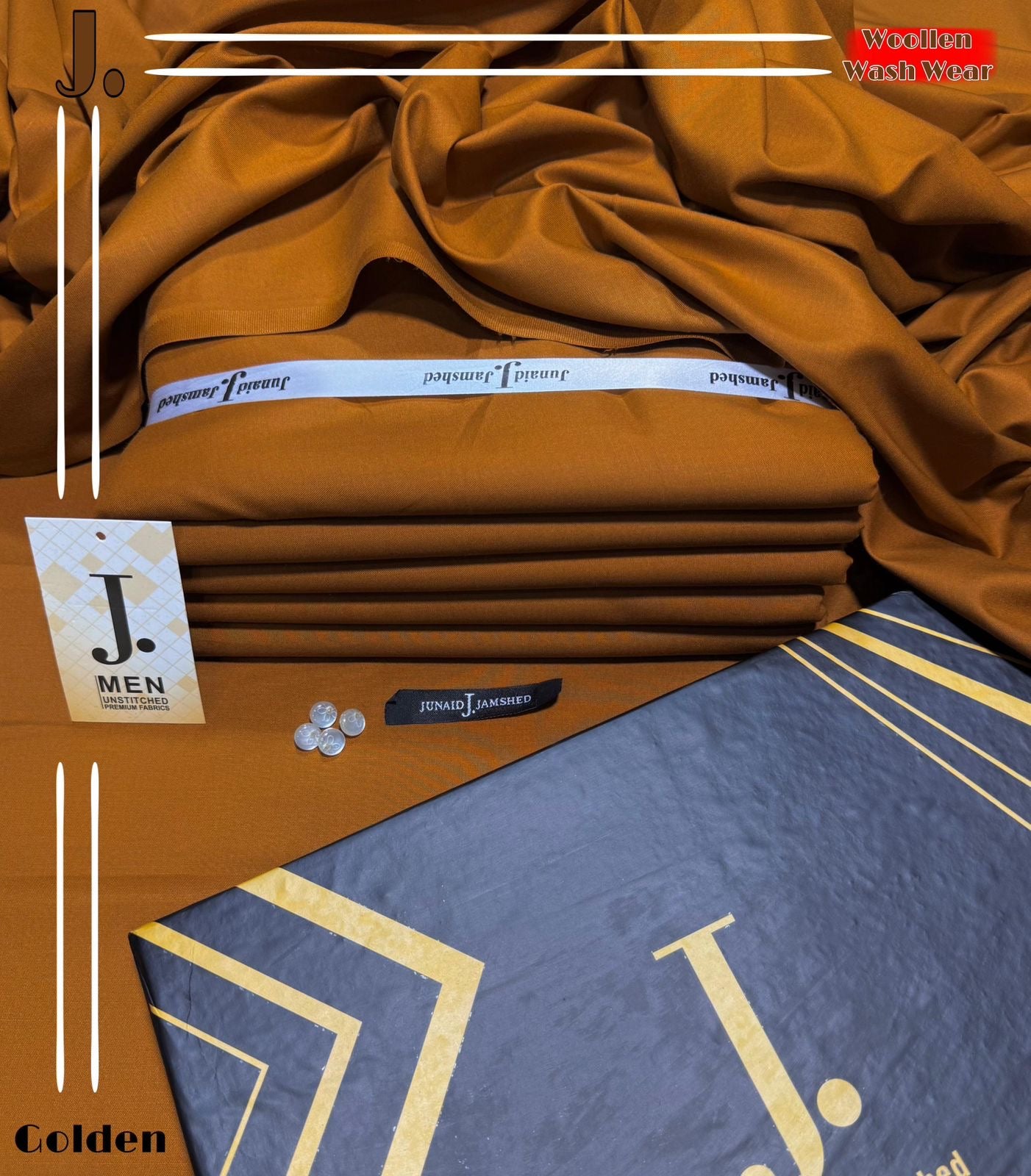 J. Woolen wash&wear (Golden)