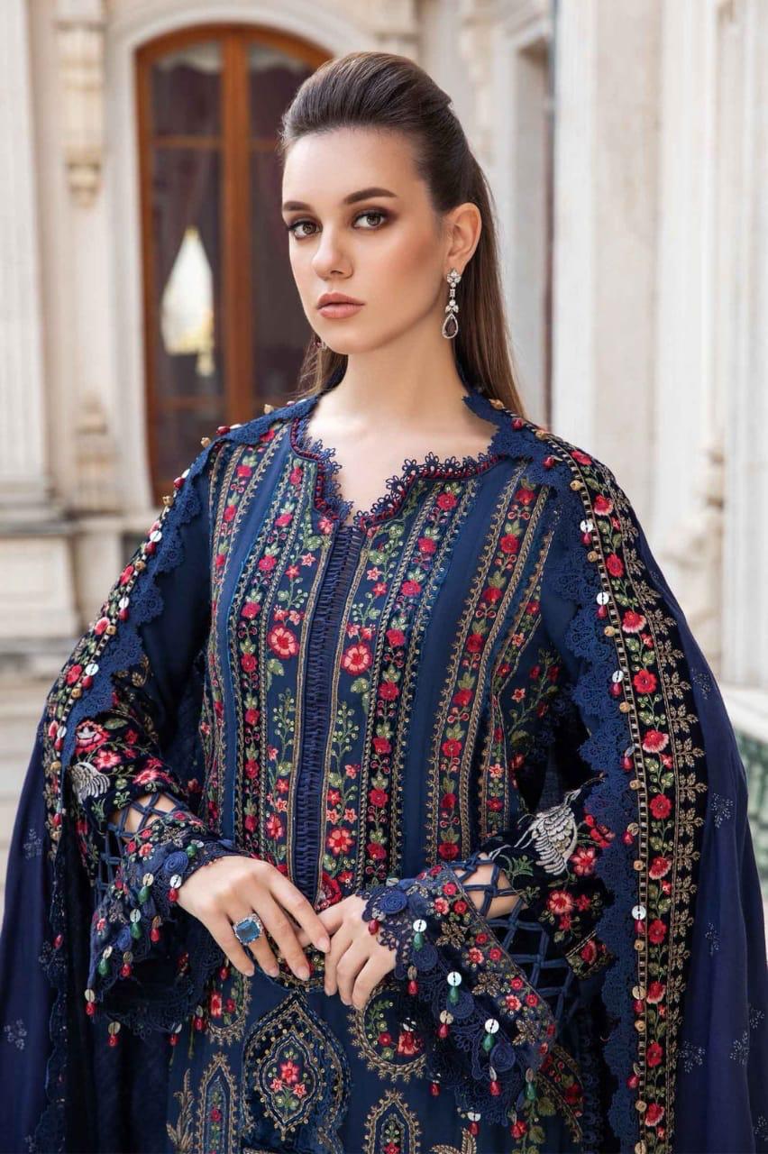 Maria.B DHANAK EMROIDERED 3PC (E135)