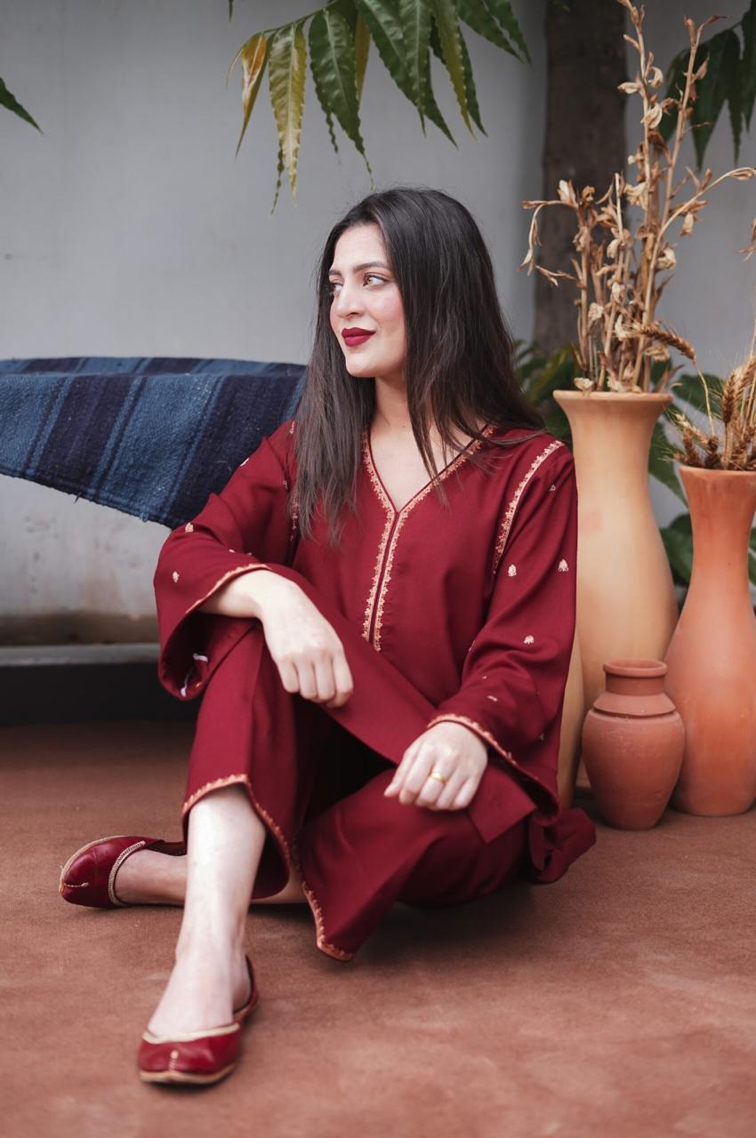 DHANAK EMROIDERED 3PC (E114)