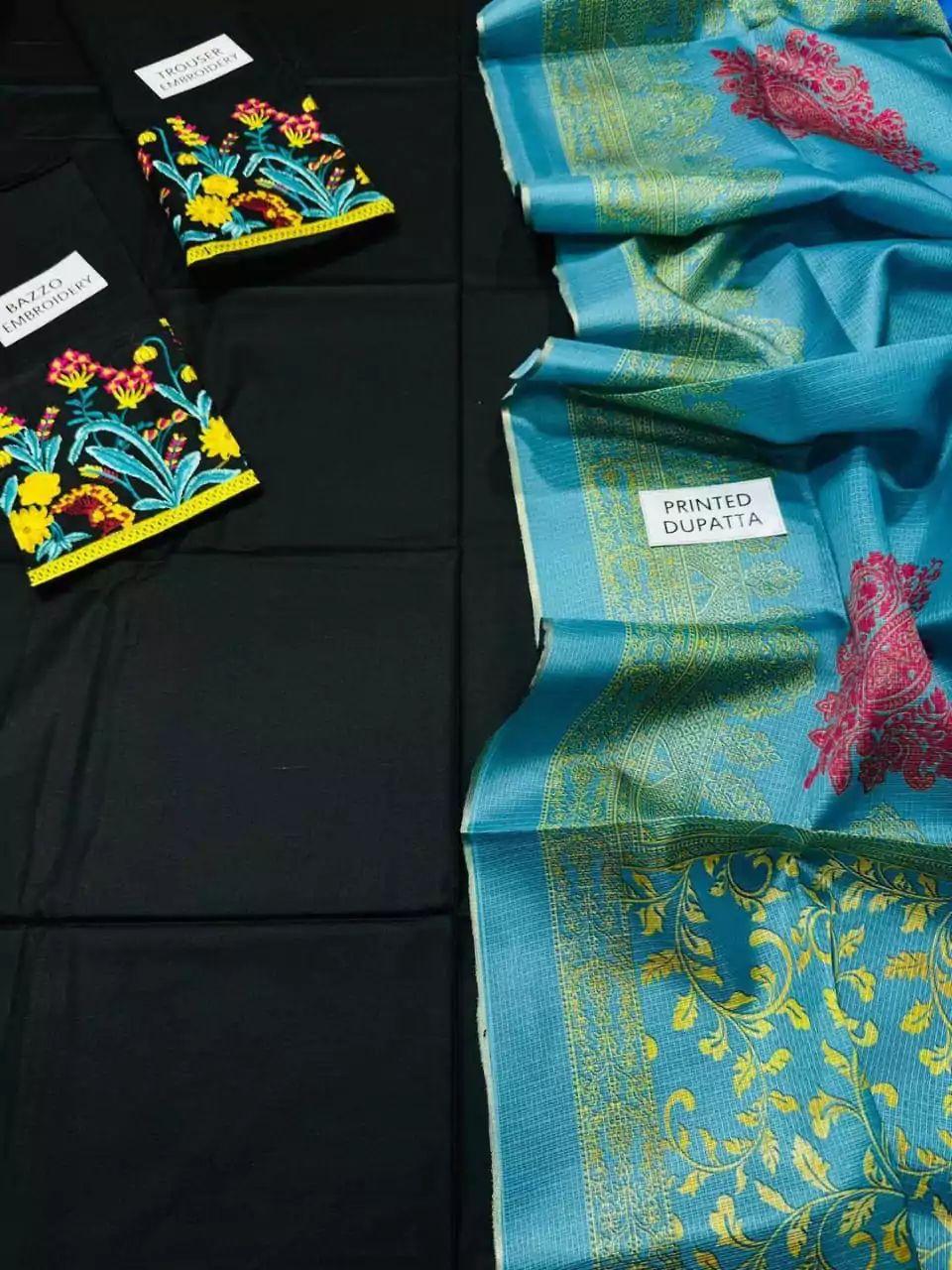 DHANAK EMROIDERED 3PC (E120)