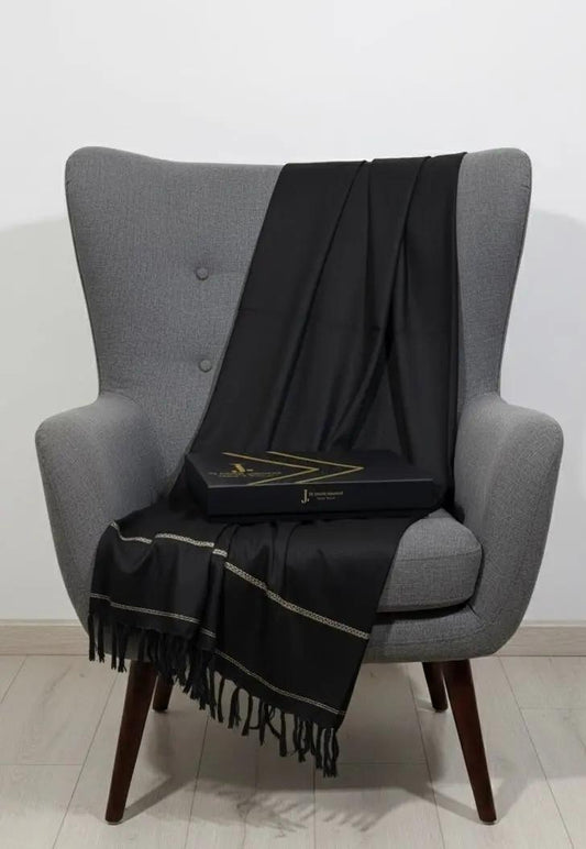 J. Men's Shawl  With Box Black (112)