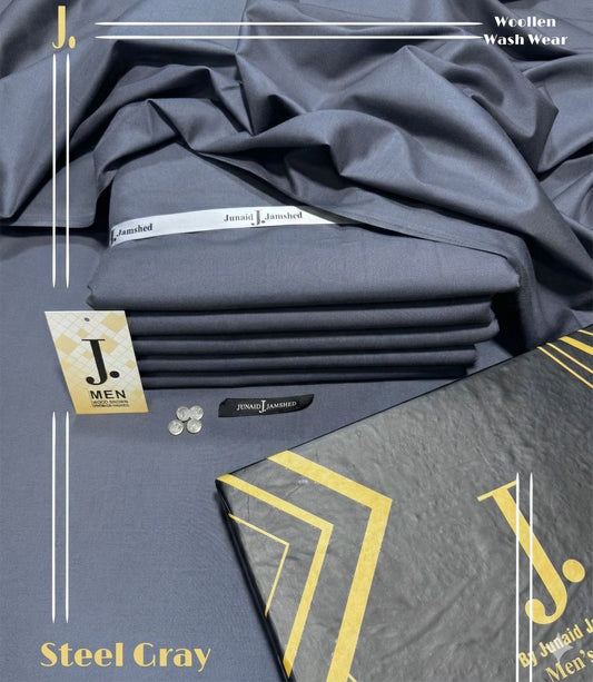 J.Woolen wash&wear (Steel Gray)