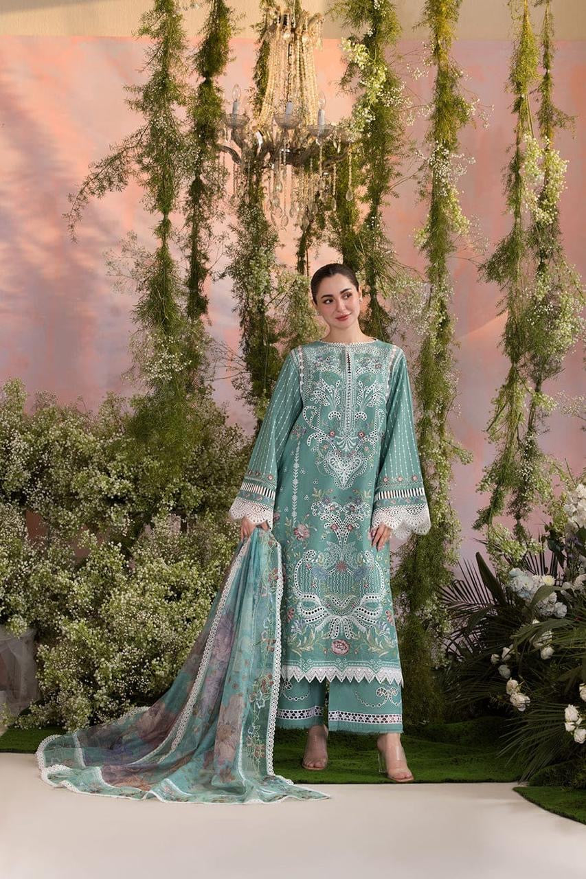 SOBIA NAZIR UNSTITCH LAWN EMBROIDERED 3PC (E239)