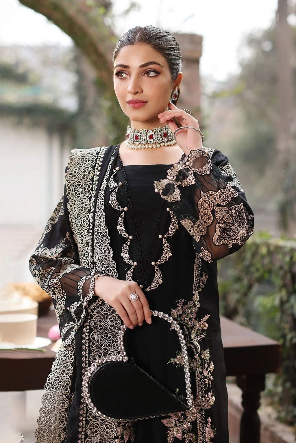 KAHF UNSTITCH LAWN EMBROIDERED 3PC (E279)