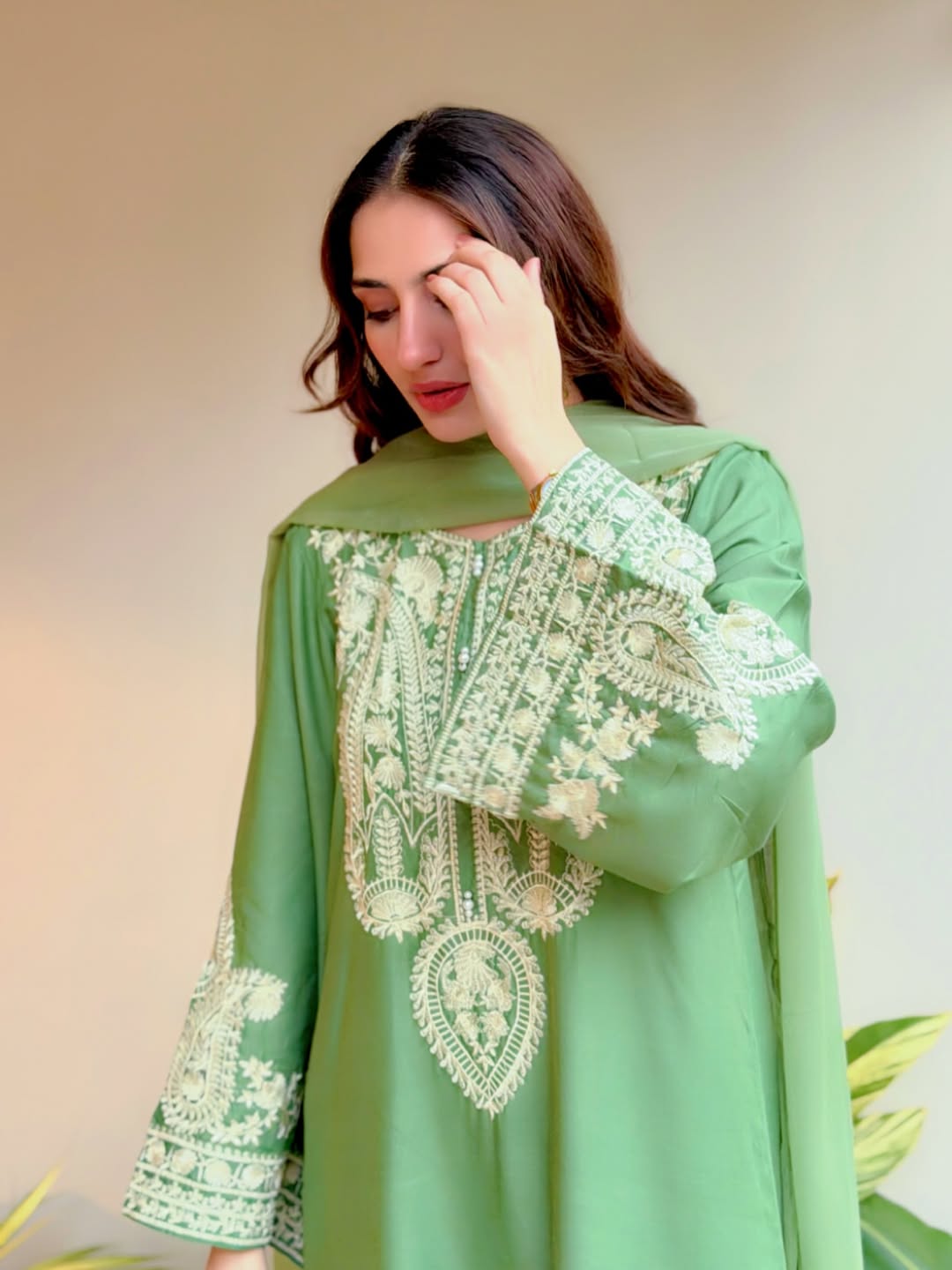 ADAN LIBAS UNSTITCH LAWN EMBROIDERED 3PC (E215)