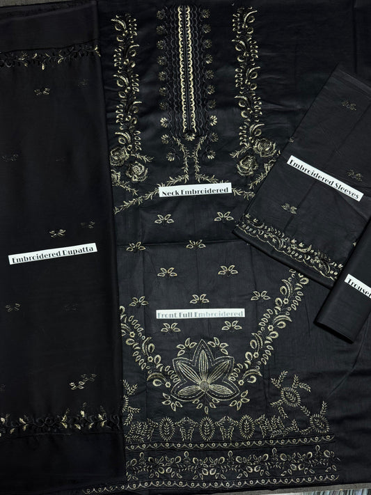 NISA UNSTITCH LAWN EMROIDERED 3PC (E208)