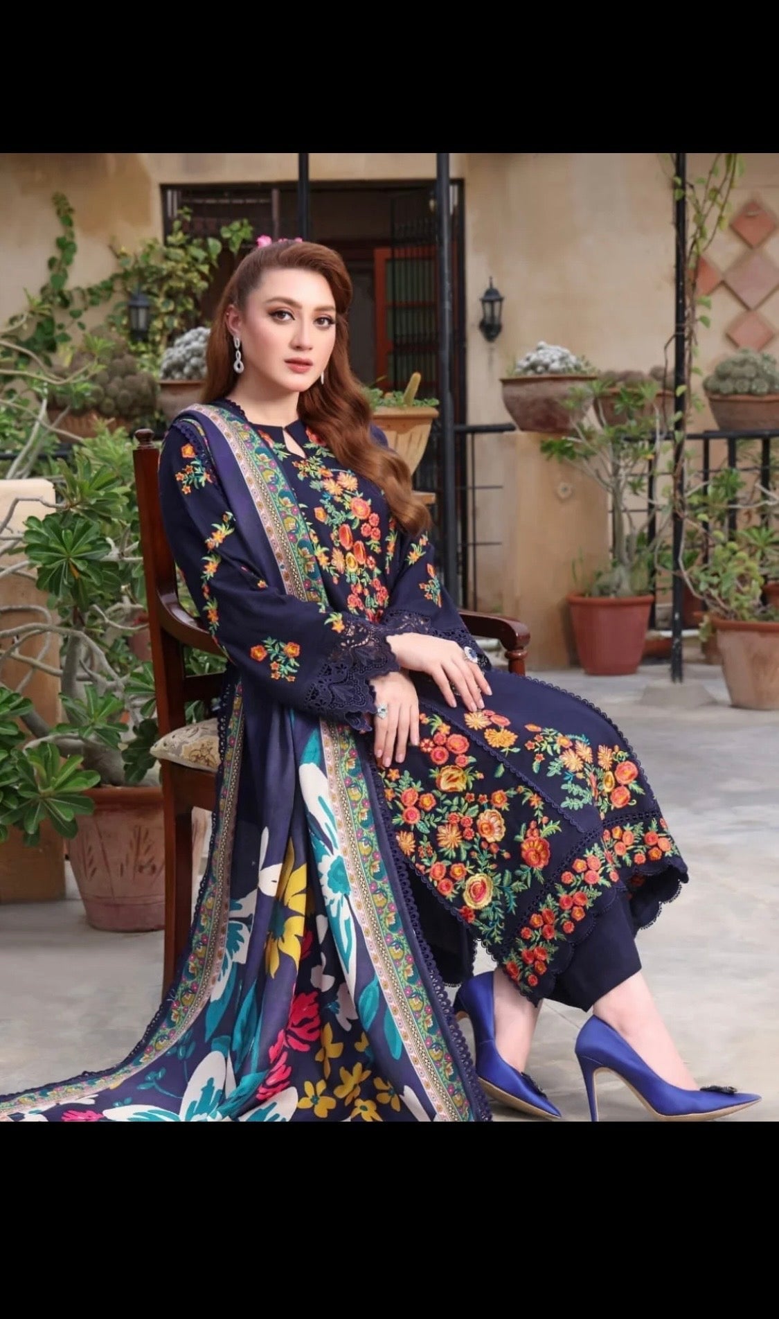 ANEELA’s UNSTITCH LAWN EMBROIDERED 3PC (E216)