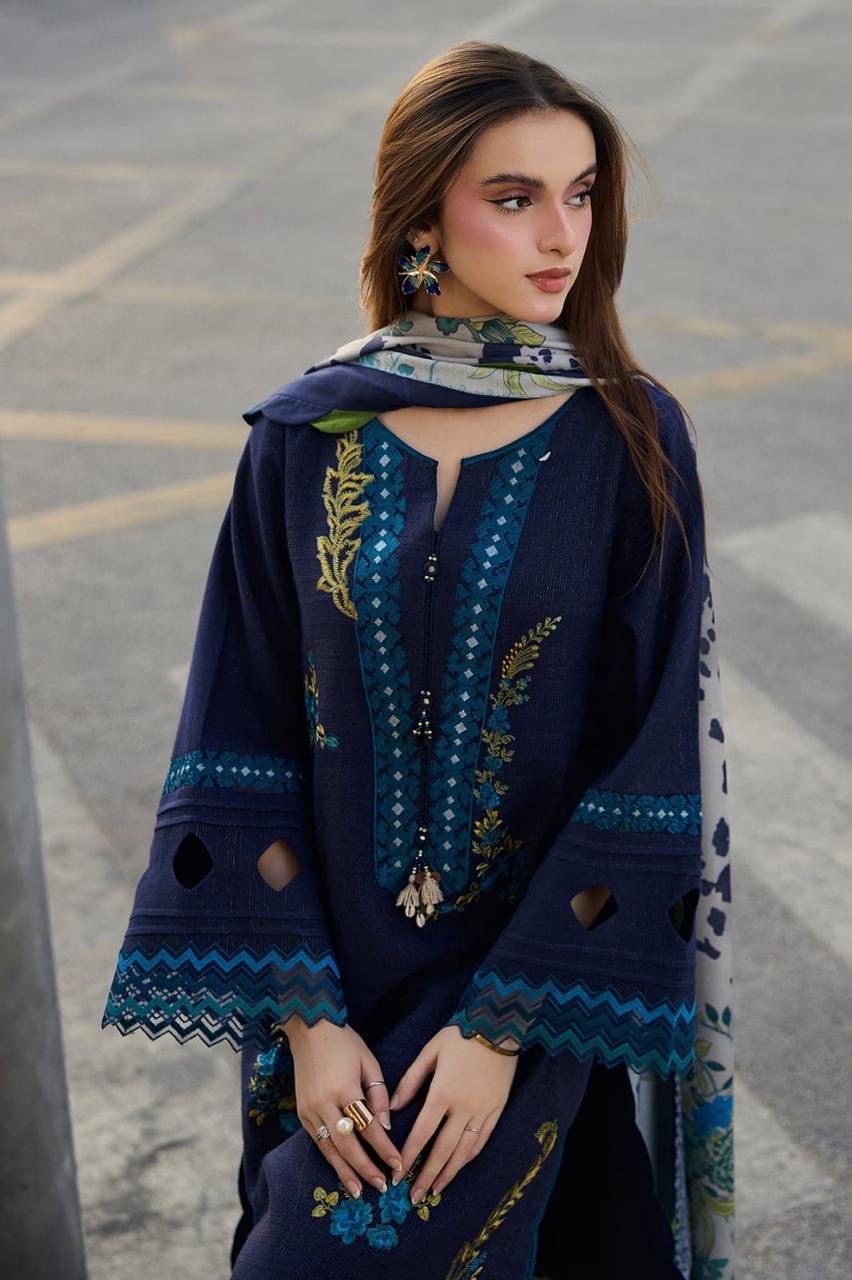 CHRIZMA UNSTITCH LAWN EMBROIDERED 3PC (E235)