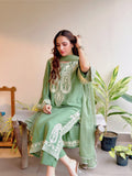 ADAN LIBAS UNSTITCH LAWN EMBROIDERED 3PC (E215)