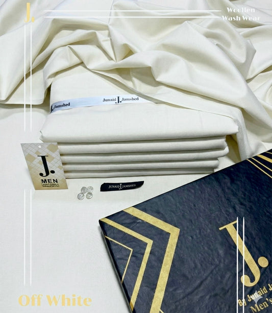 J.Woolen wash&wear (Off White )