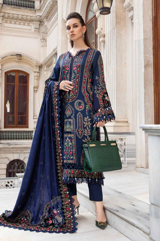 Maria.B DHANAK EMROIDERED 3PC (E135)
