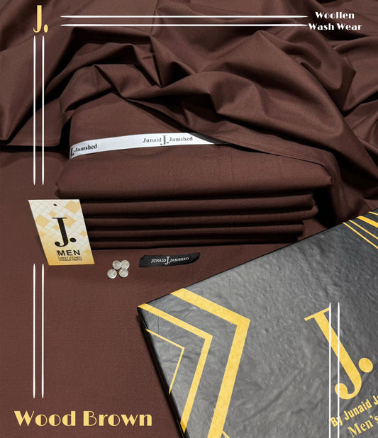 J.Woolen wash&wear (Wood Brown)