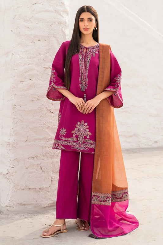 Jazmin DHANAK EMROIDERED 3PC (E142)
