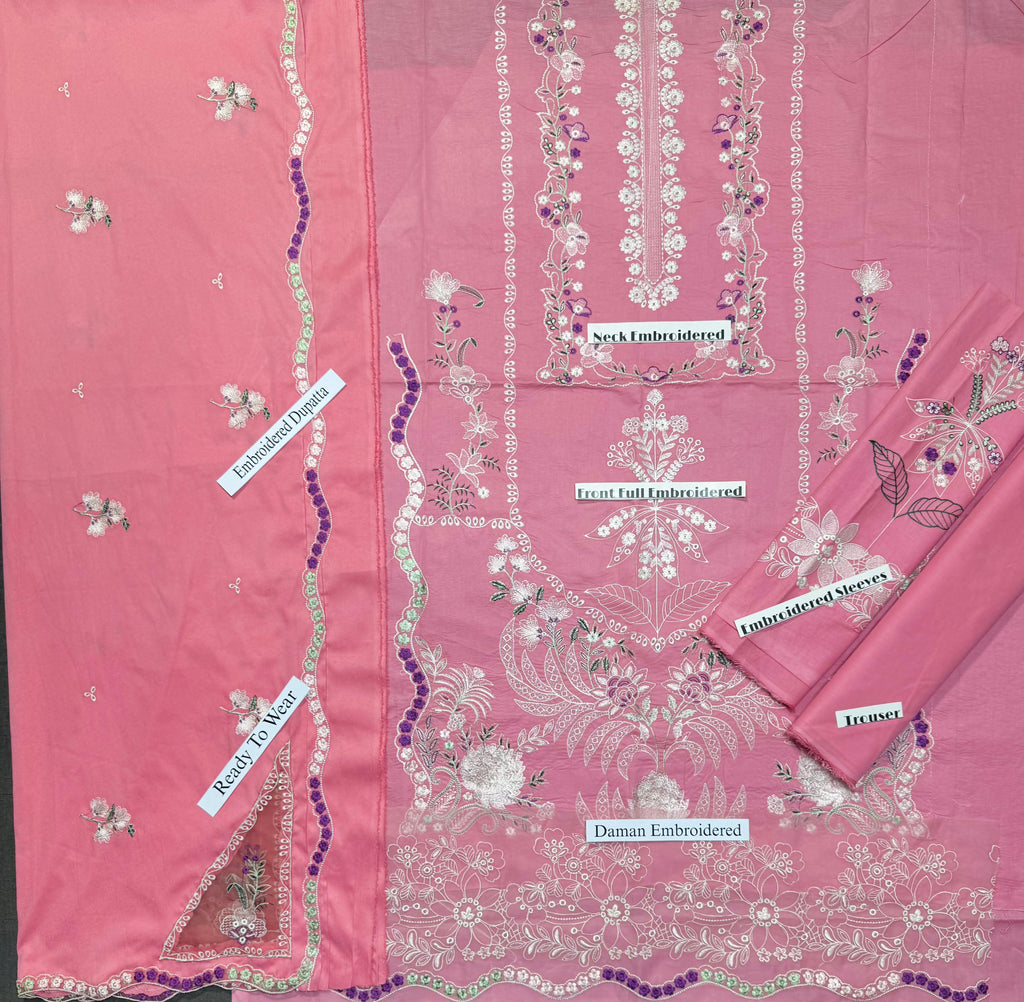 ANEELA’S UNSTITCH LAWN EMBROIDERED 3PC (E245)