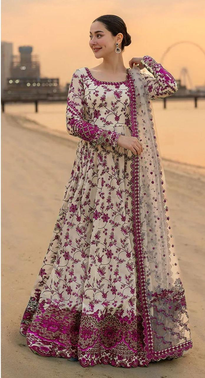 FAIZA SAQLAIN Allover Printed 3PC (P113)