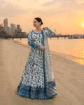 HANIA AMIR  UNSTITCH LAWN EMBROIDERED 3PC (E244)