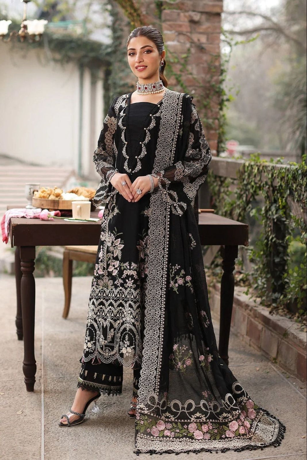 KAHF UNSTITCH LAWN EMBROIDERED 3PC (E279)