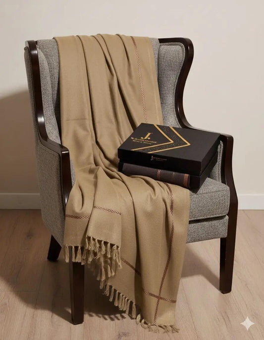 J. Men's Shawl With Box Camel (121)