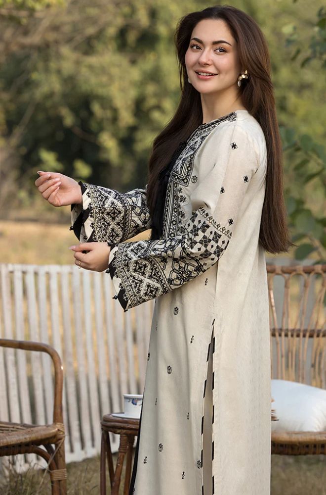 ALLY’s LAWN EMBROIDERED 3PC (E129)