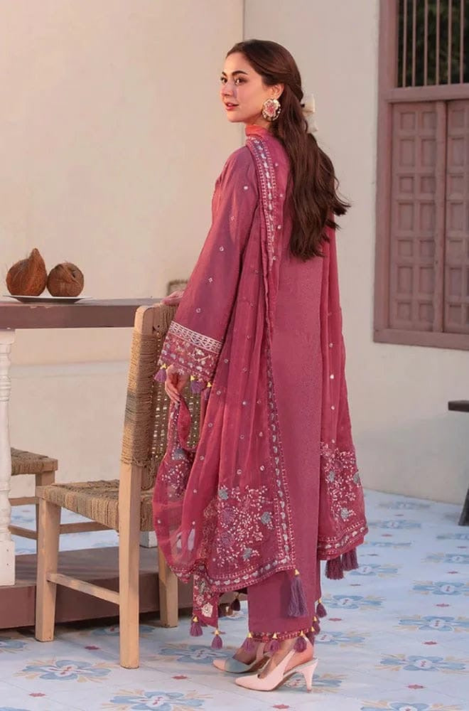ASIM JOFA UNSTITCH LAWN EMBROIDERED 3PC (E270)