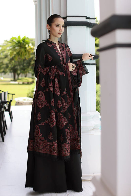 BAREEZE DHANAK EMROIDERED 3PC (E126)