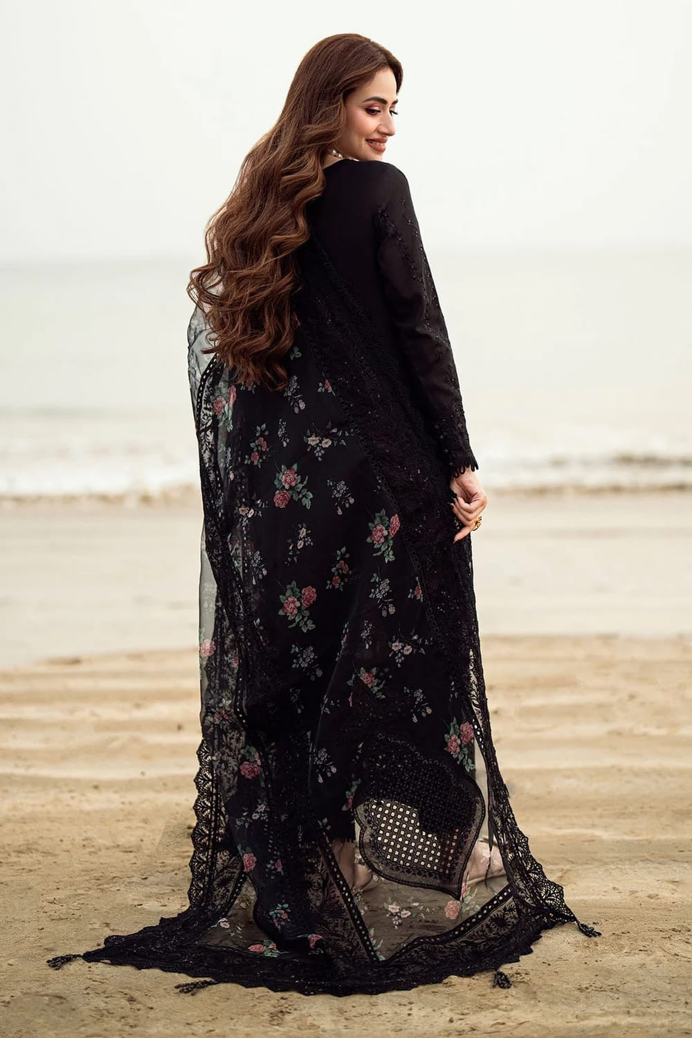 NUREH UNSTITCH LAWN EMBROIDERED 3PC (E261)