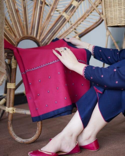 LAWN EMROIDERED 3PC (E115)