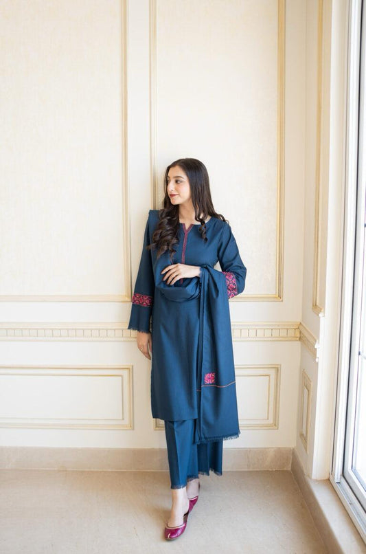 DHANAK EMROIDERED 3PC (E117)