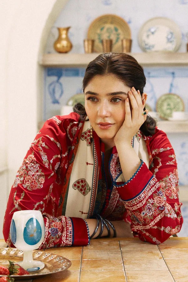 LAWN EMBROIDERED 3PC (E123)