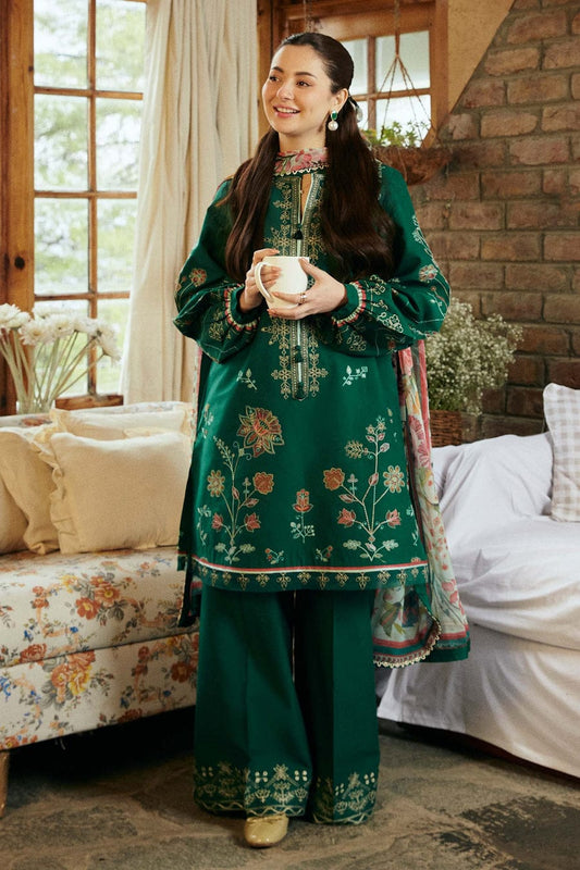 DHANAK EMROIDERED 3PC (E121)