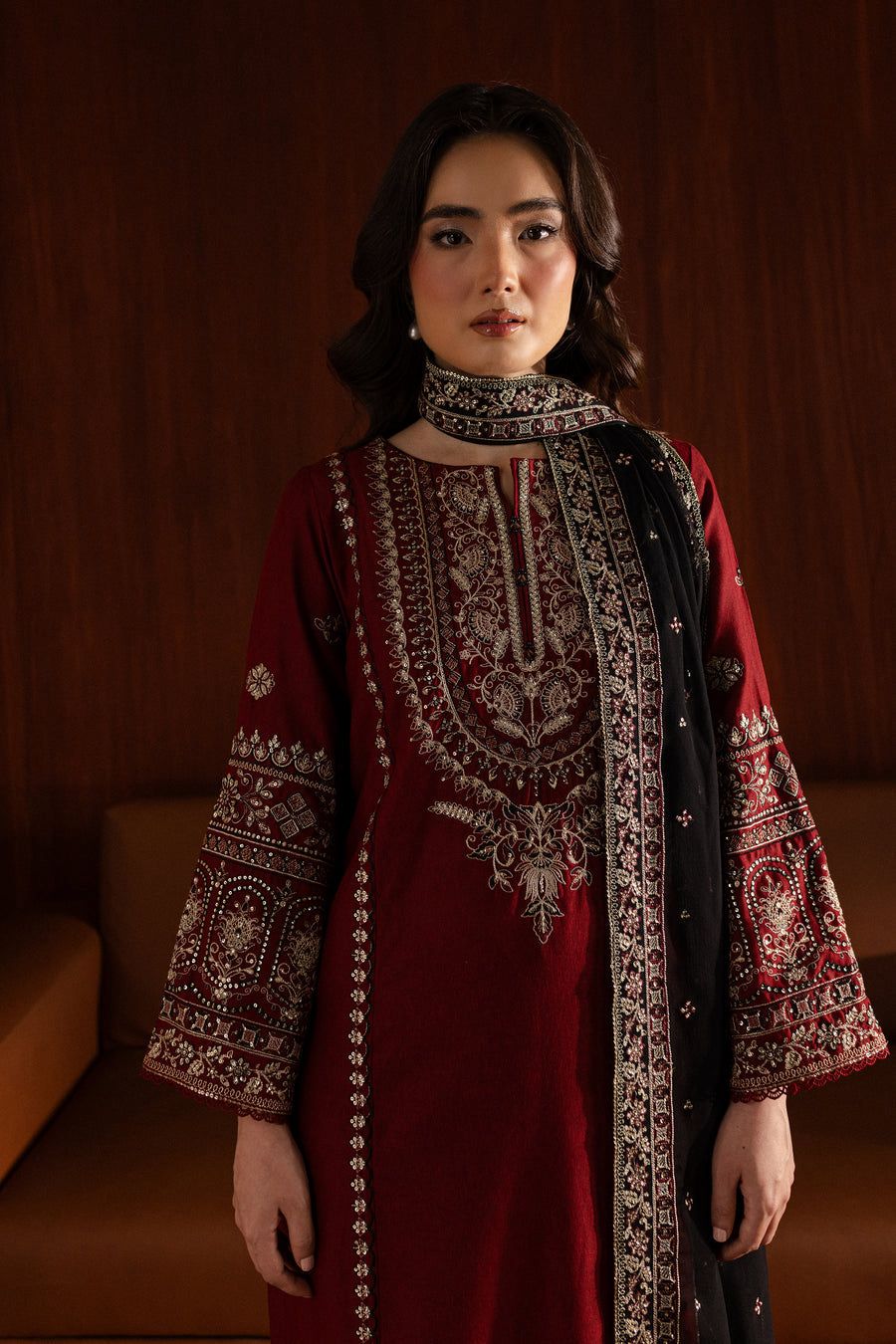 BATIK DHANAK EMROIDERED 3PC (E145)