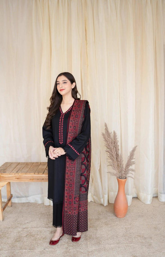 DHANAK EMROIDERED 3PC (E119)